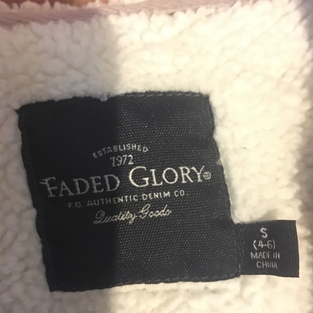 Light gray zip up hoody- FADED GLORY